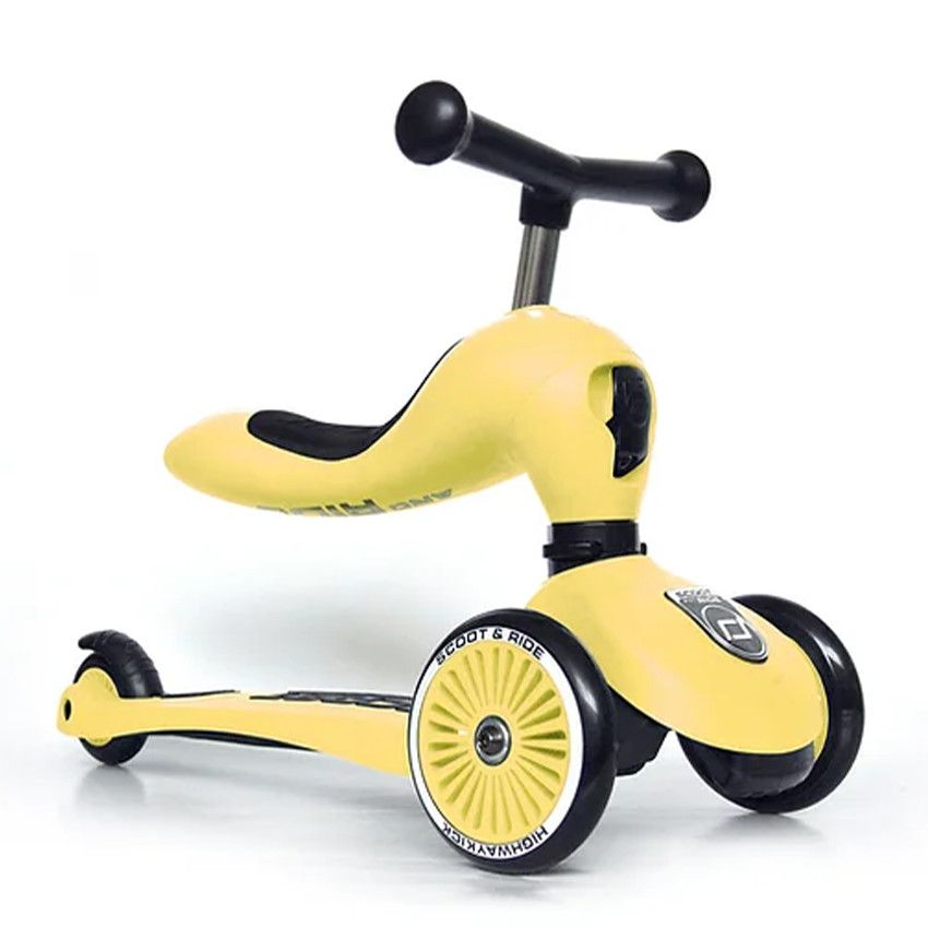 Trotinette 2-en-1 Highwaykick 1 Lemon 12m-5ans - Ecru
