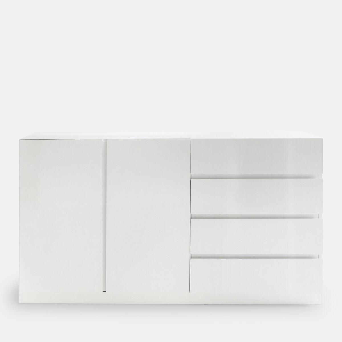 LA REDOUTE INTERIEURS<br>Armário baixo 2 portas, guarda-roupa e 4 gavetas, Léo