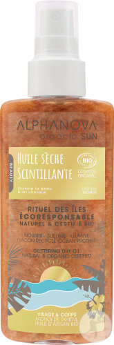 Alphanova Sun Huile Sèche Scintillante Bio Spray 125ml