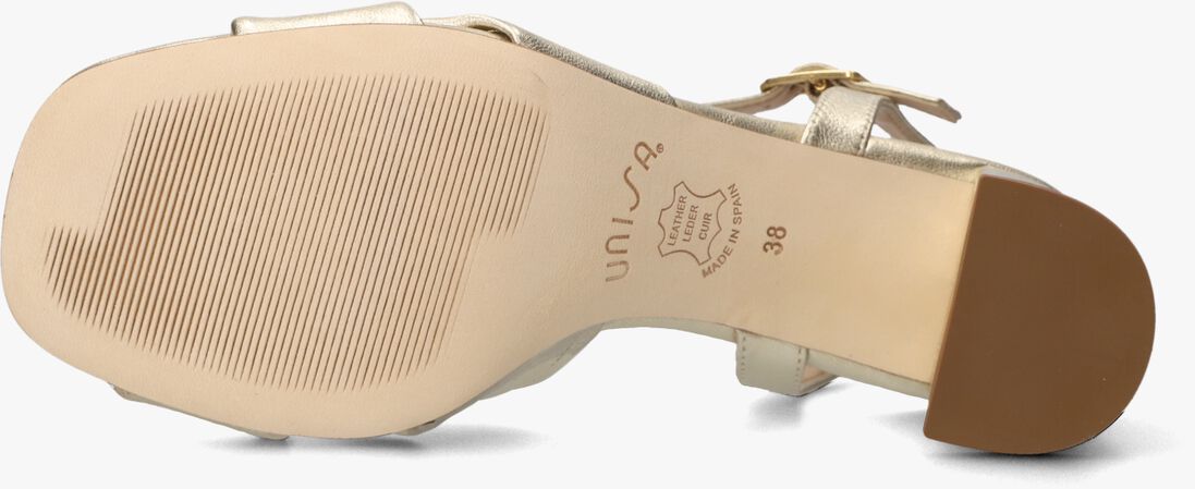 gouden unisa sandalen met hak medway