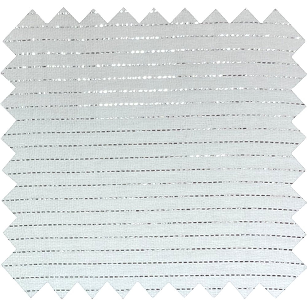 Tissu Gaze Lurex Blanc