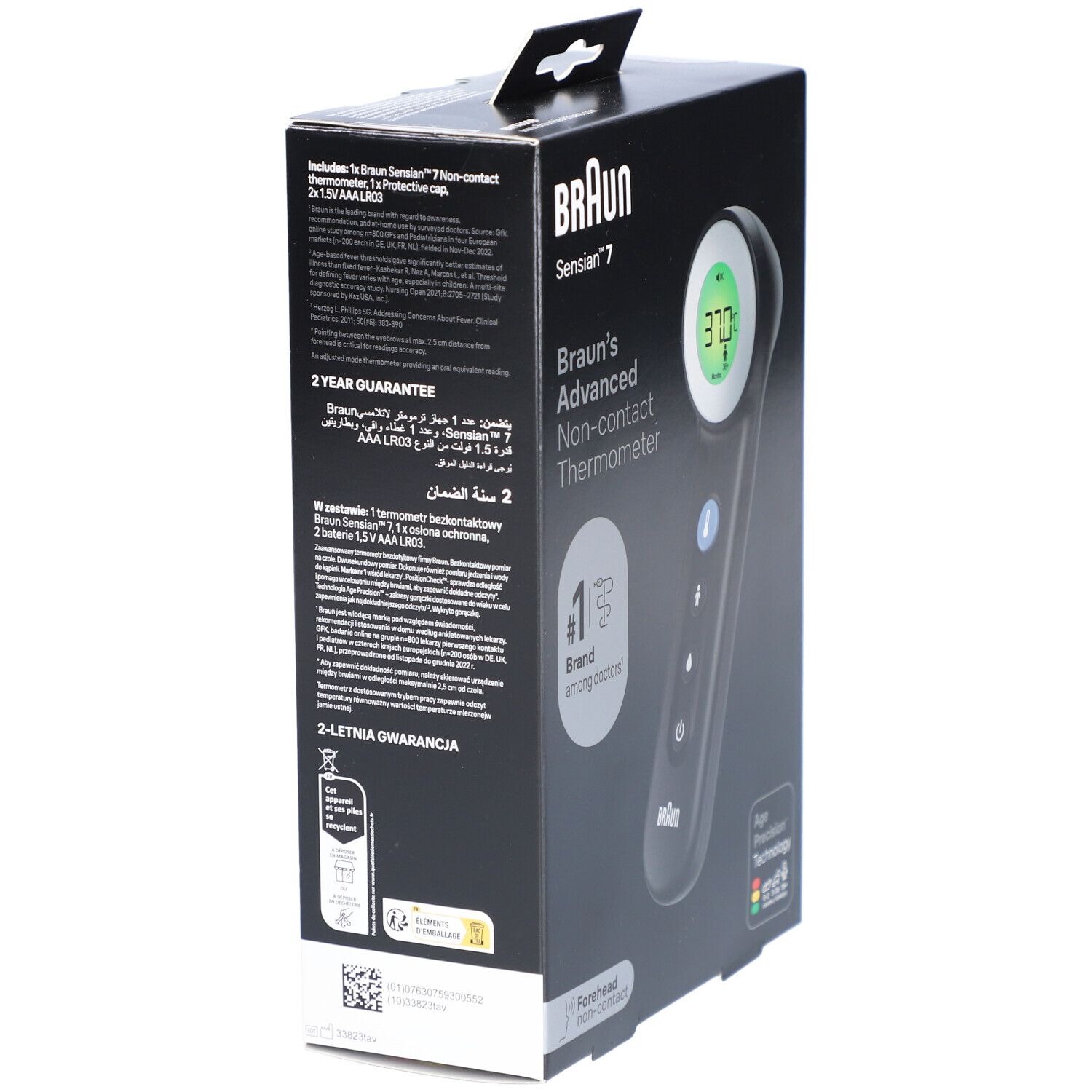 Braun No touch + touch Stirnthermometer Age Precision®