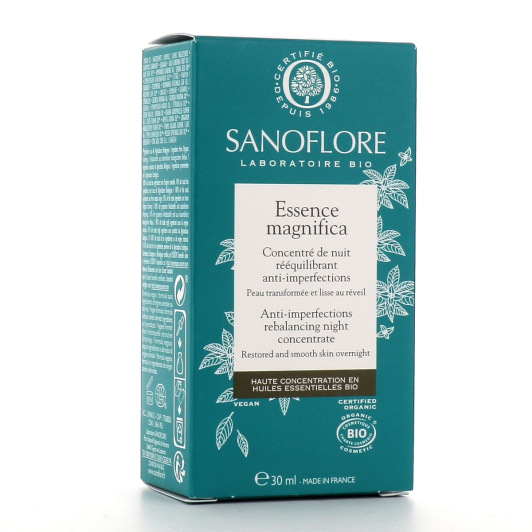 Huile de nuit purifiante Sanoflore Essence Magnifica