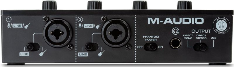 M-Audio - M-Track Duo - Audio-interface - Zwart - 24-Bit/48-kHz