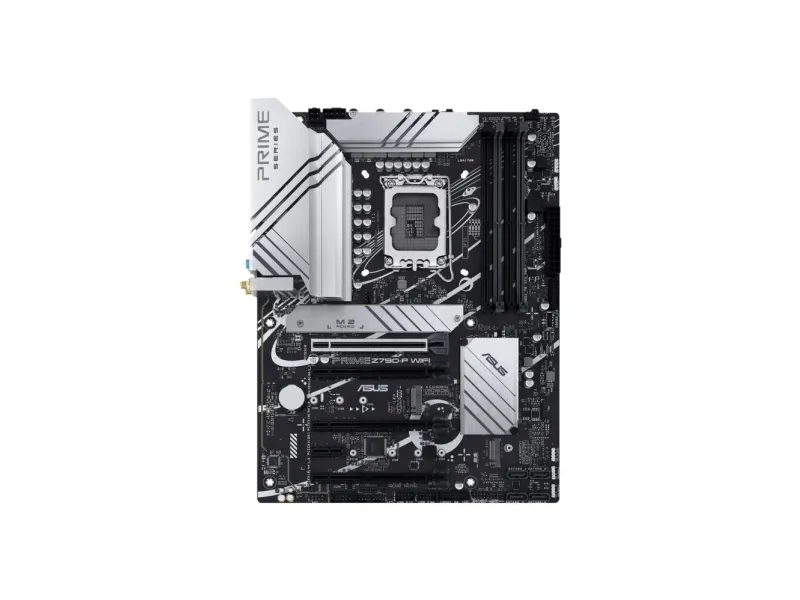 ASUS Prime Z790-P WIFI - Bundkort - ATX - LGA1700 sokkel - Z790 Chipset - USB-C 3.2 Gen 2x2, USB 3.2 Gen 1, USB 3.2 Gen 2, USB-C Gen2 - 2.5 Gigabit LAN, Wi-Fi 6, Bluetooth - onboard grafik (CPU påkrævet) - HD Audio (8-kanaler)
