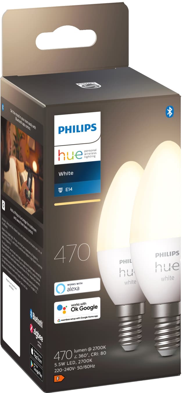 Philips Hue W 5,5W B39 E14 (2-pak)