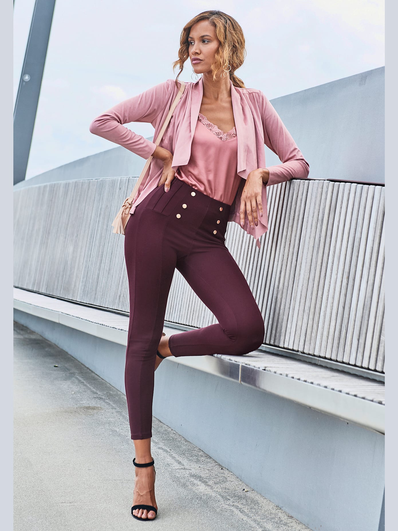 Legging taille haute caleçon taille haute