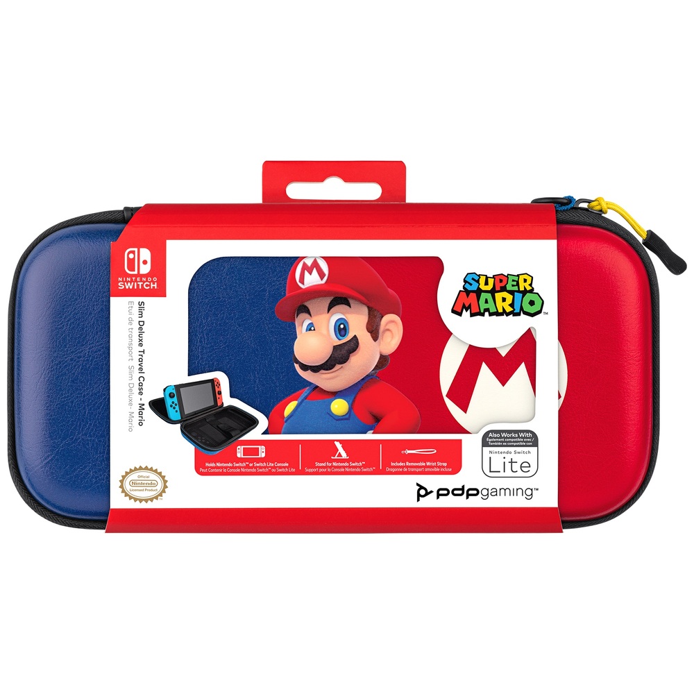 PDP Gaming Slim Deluxe Reisetasche für Nintendo Switch & Switch Lite – Power Pose Mario