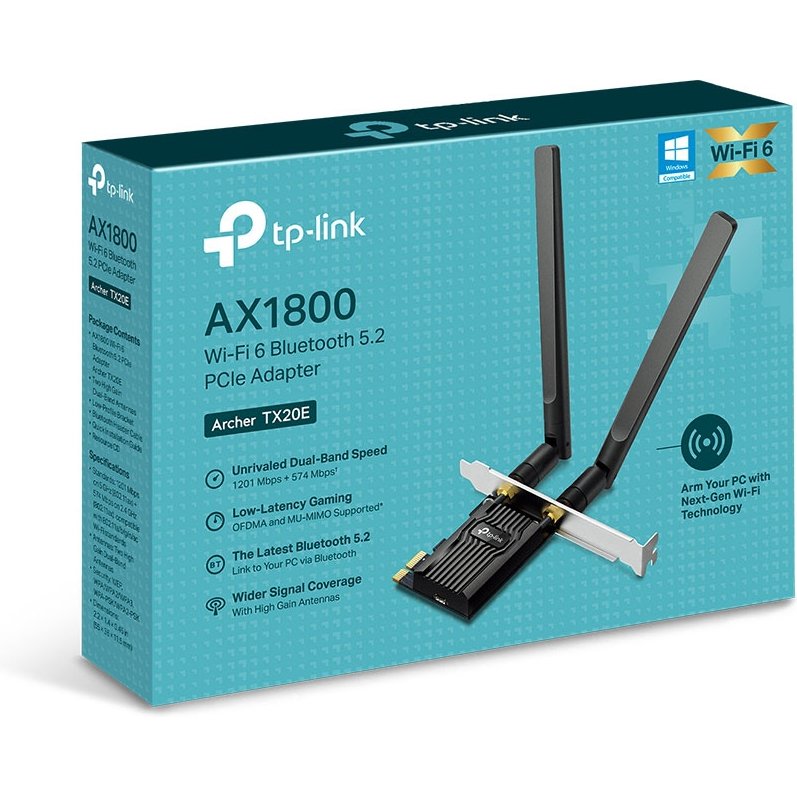TP-Link Archer TX20E Interne WLAN / Bluetooth 1800 Mbit/s
