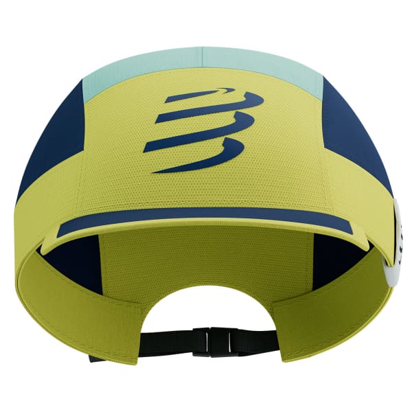 Casquette trail COMPRESSPORT 5 PANEL LIGHT CAP GREEN SHEEN/DRESS BLUES