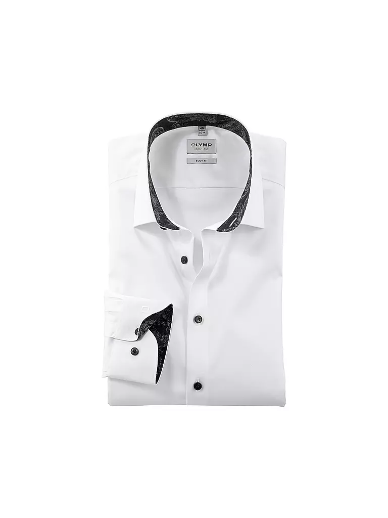 OLYMP LEVEL FIVE Hemd Body Fit weiss
