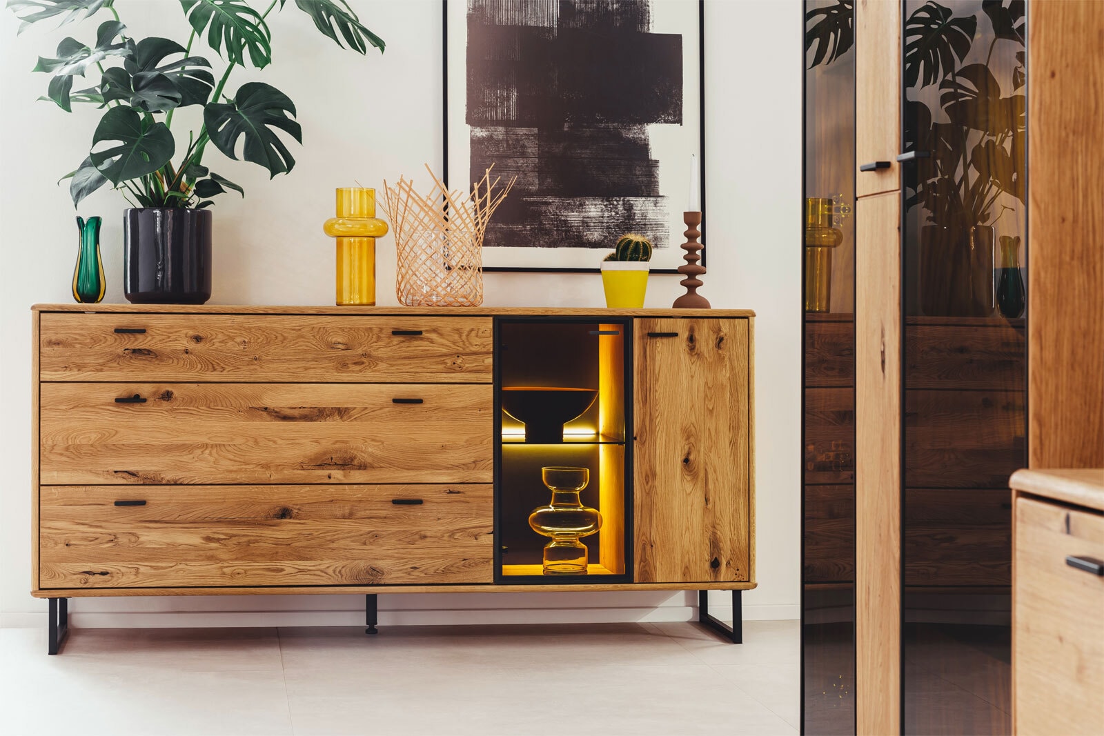 Sideboard AREZZO Wildeiche 180 x 86 cm