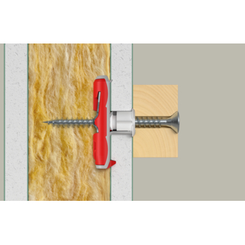 Fischer Hollewandplug DuoTec 10mm met schroef 2 stuks