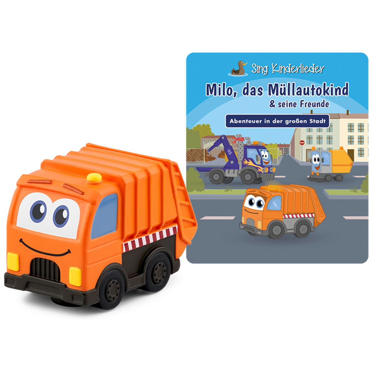 toniestonies   Hörfigur Sing Kinderlieder Milo das Müllauto Kind und seine Freunde