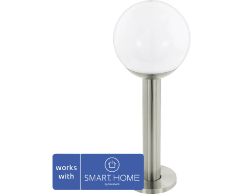 LED buiten sokkellamp 9W 806 lm 3000 KH 52,5 cm Nisia Crosslink roestvrij staal/wit