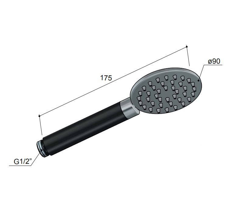 Hotbath Cobber Handdouche Geborsteld Messing PVD M353