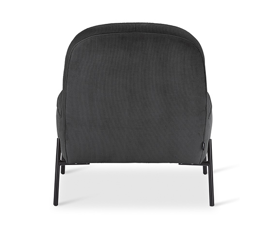 Design-Sessel mit Fußhocker – von SCAPA, anthrazit