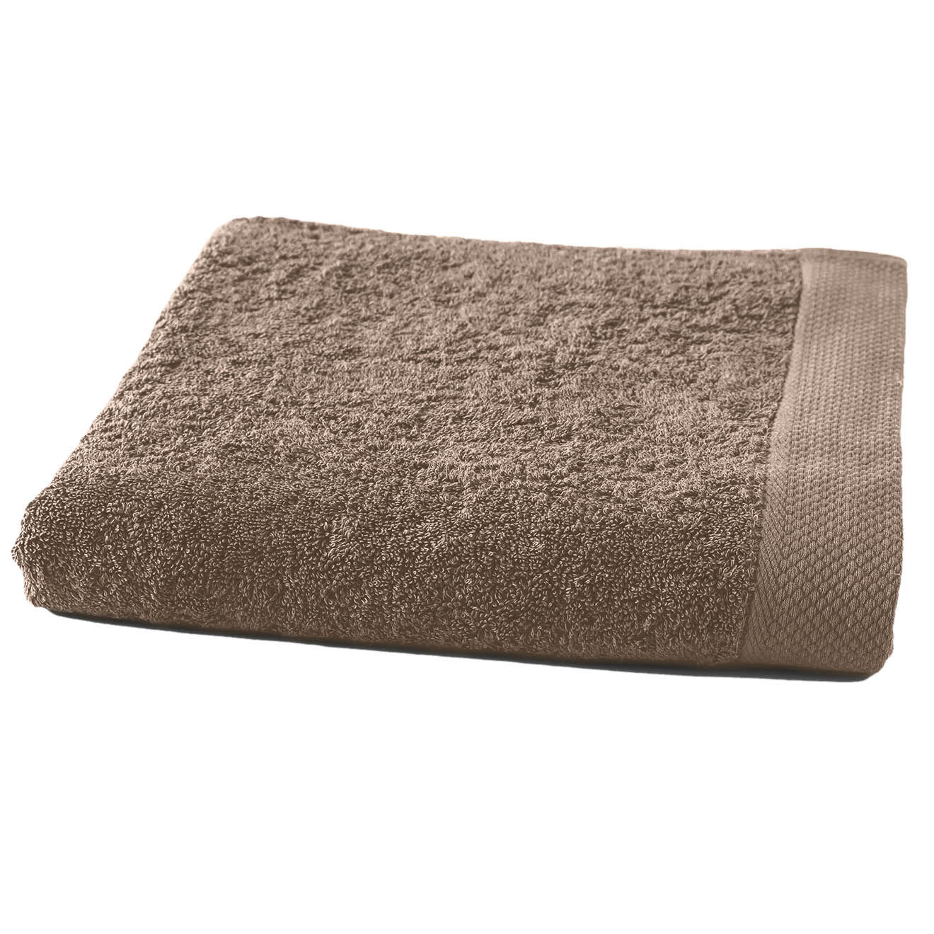 Soft by Perle de Coton Drap de douche taupe - 70x140 cm
