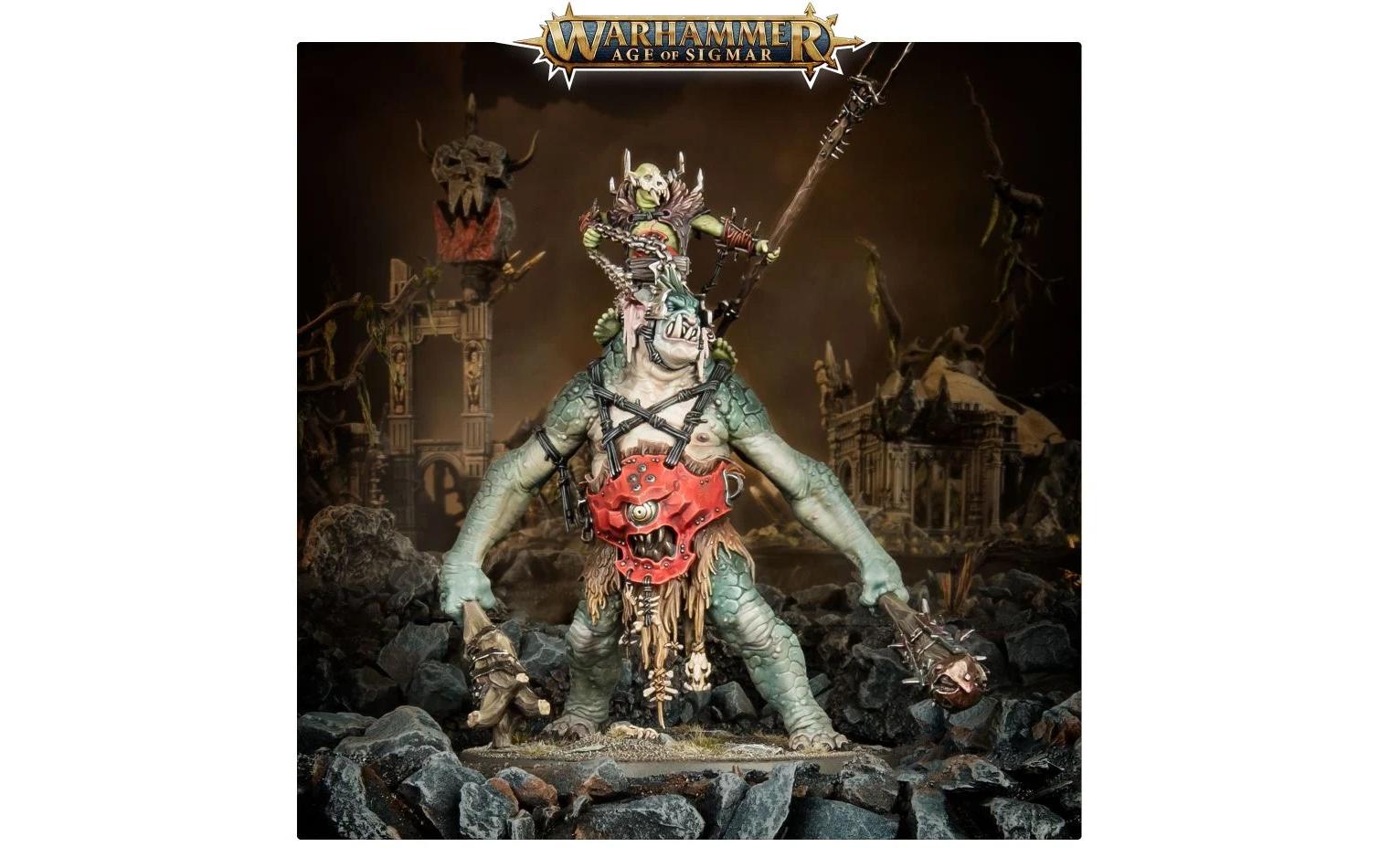 Figur Warhammer Age of Sigmar Orruk Warclans BrechabossWarhammer Age of Sigmar Orruk Warclans Breaka-Boss Bausatz