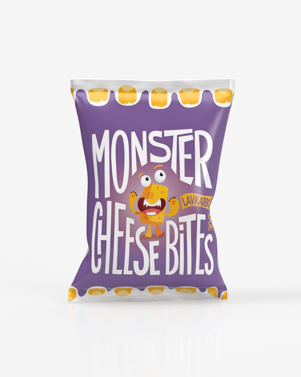 Monster Lavkarbo Ostepop 30x30g