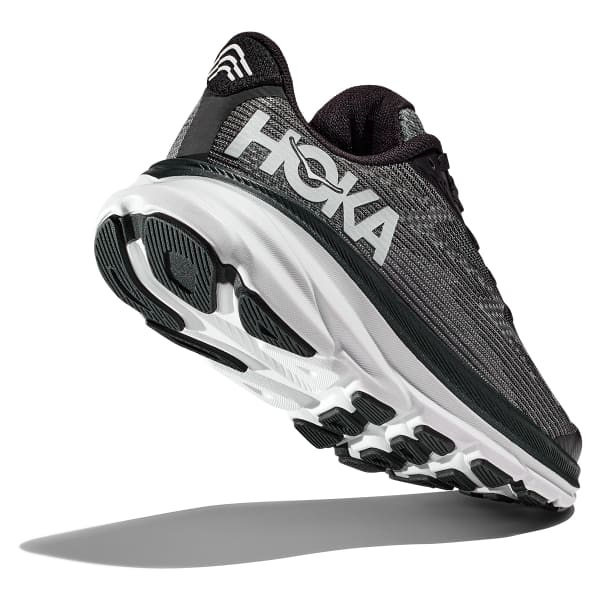 Chaussure running HOKA ONE ONE CLIFTON 9 YOUTH BLACK/WHITE