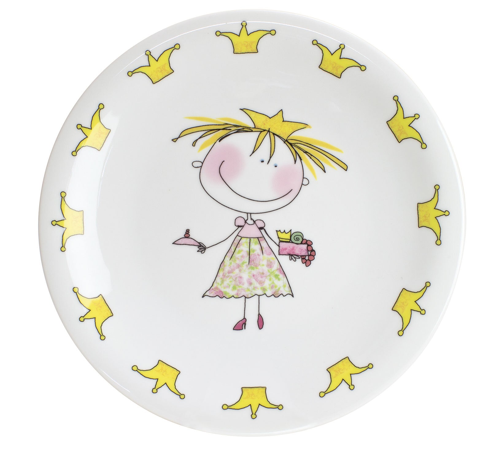 KAHLA Kindergeschirrset KIDS 3-teilig Weiß/ Dekor Märchenprinzessin