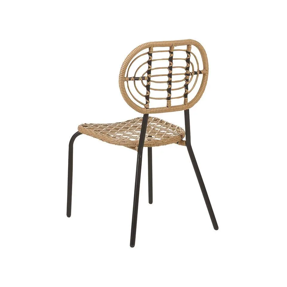 PRATELLO - Tuinstoel set van 4 - Naturel - PE rotan