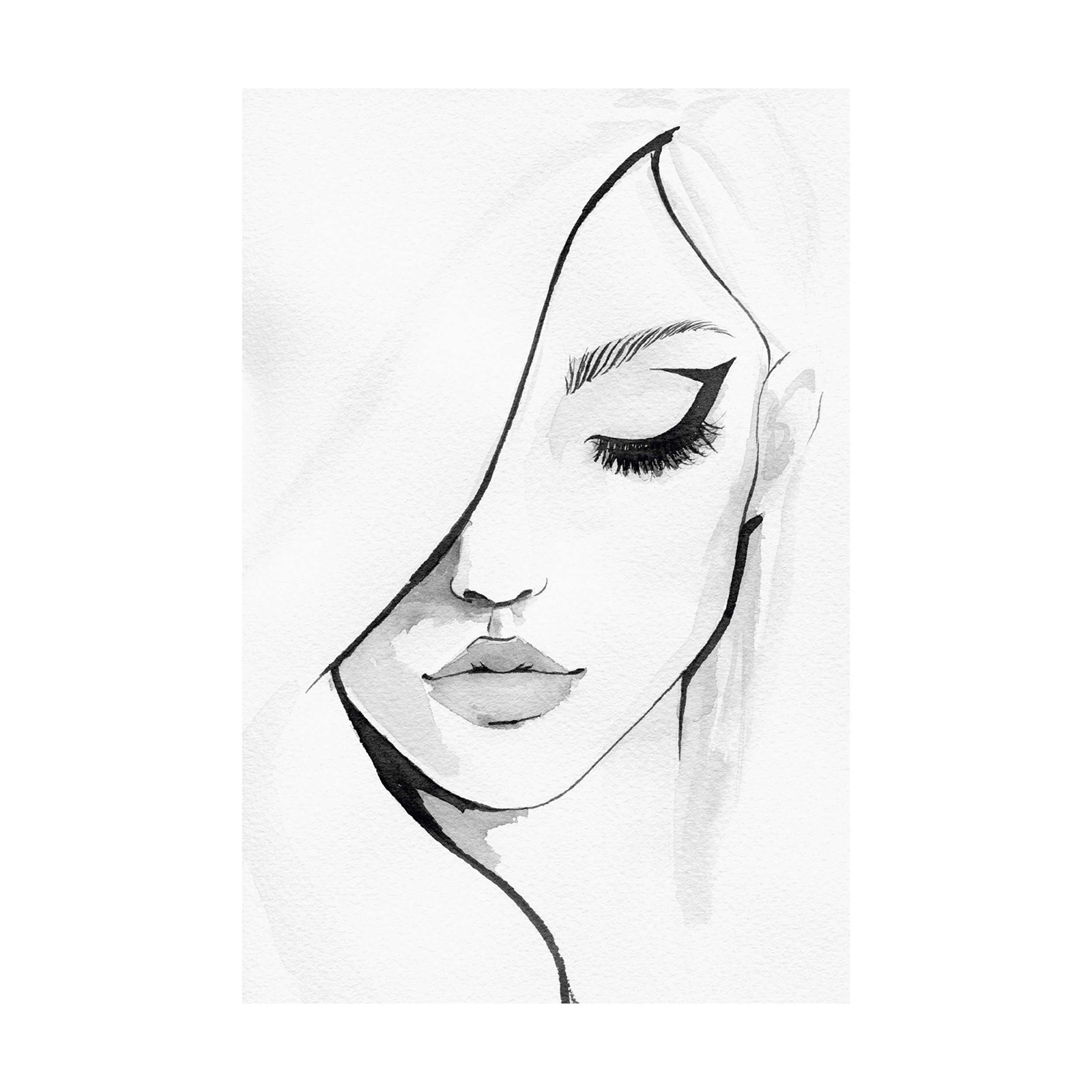 Gerahmtes Bild FEMALE - 50x70 cm