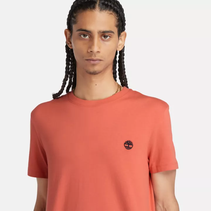 T-shirt Dunstan River pour homme en orange clair