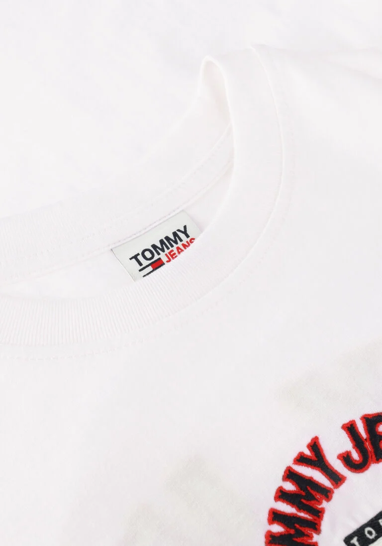 TOMMY JEANS witte tommy jeans t-shirt tjw cls varsity prep 2 tee