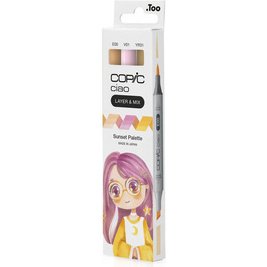 Marqueur ciao, set de 3 'Sunset Palette'