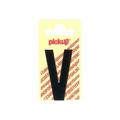 Pickup - Étiquette autocollante - 150 mm - Lettre V - noir mat