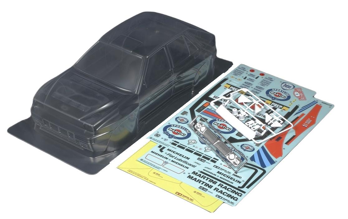 Karosserie Lancia Delta Integrale unlackiert, 1:10Lancia Delta Integrale Karosserie für On-Road Modelle im Massstab 1:10