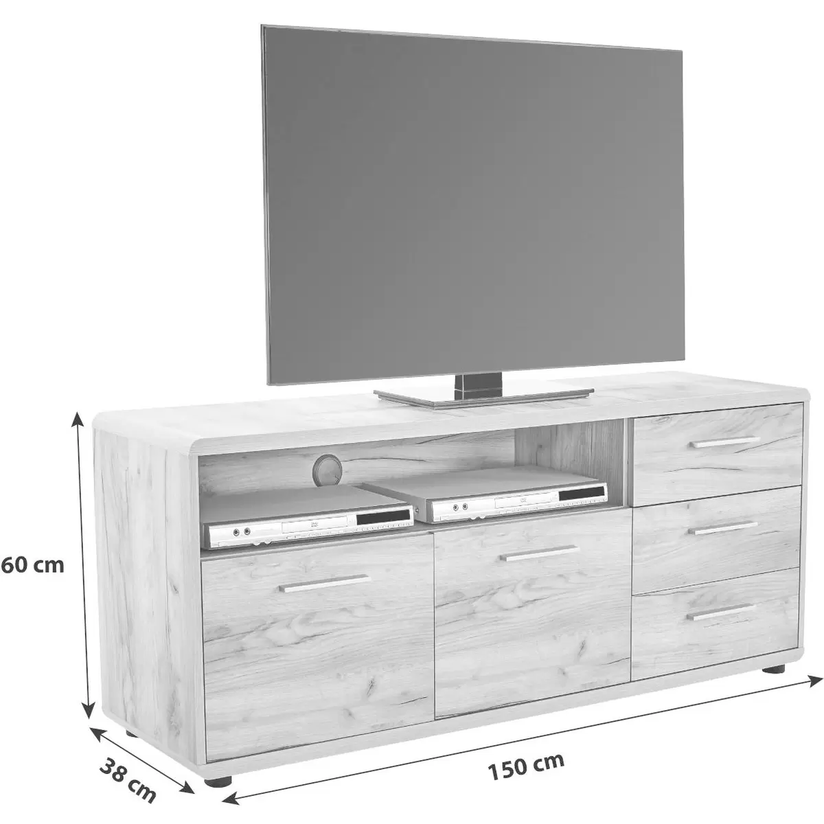 TV Kommode Fontana Eiche