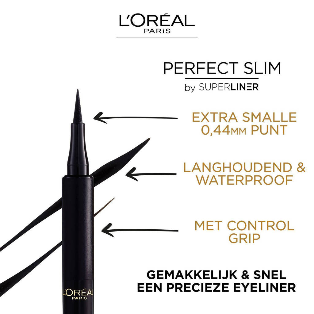 Jaren favorietSuperliner Perfect Slim pen eyeliner - Intense Black