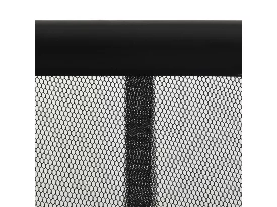 Moustiquaire avec rideau en maille noir 100x220 cm polyester