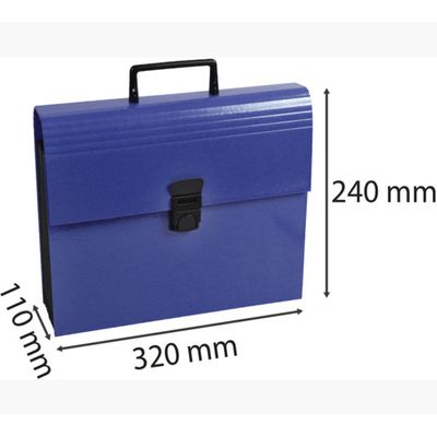 Exacompta Iderama - Classeur ménager (valisette trieur) 12 onglets - disponible dans différentes couleurs
