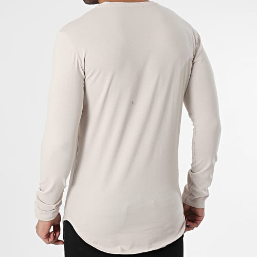 Tee Shirt Manches Longues Beige