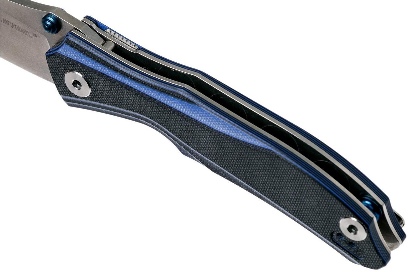Real Steel Horus E802 Black/Blue 7432, zakmes