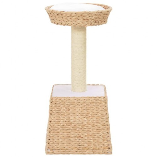 Arranhador para gatos com casinha, marrom