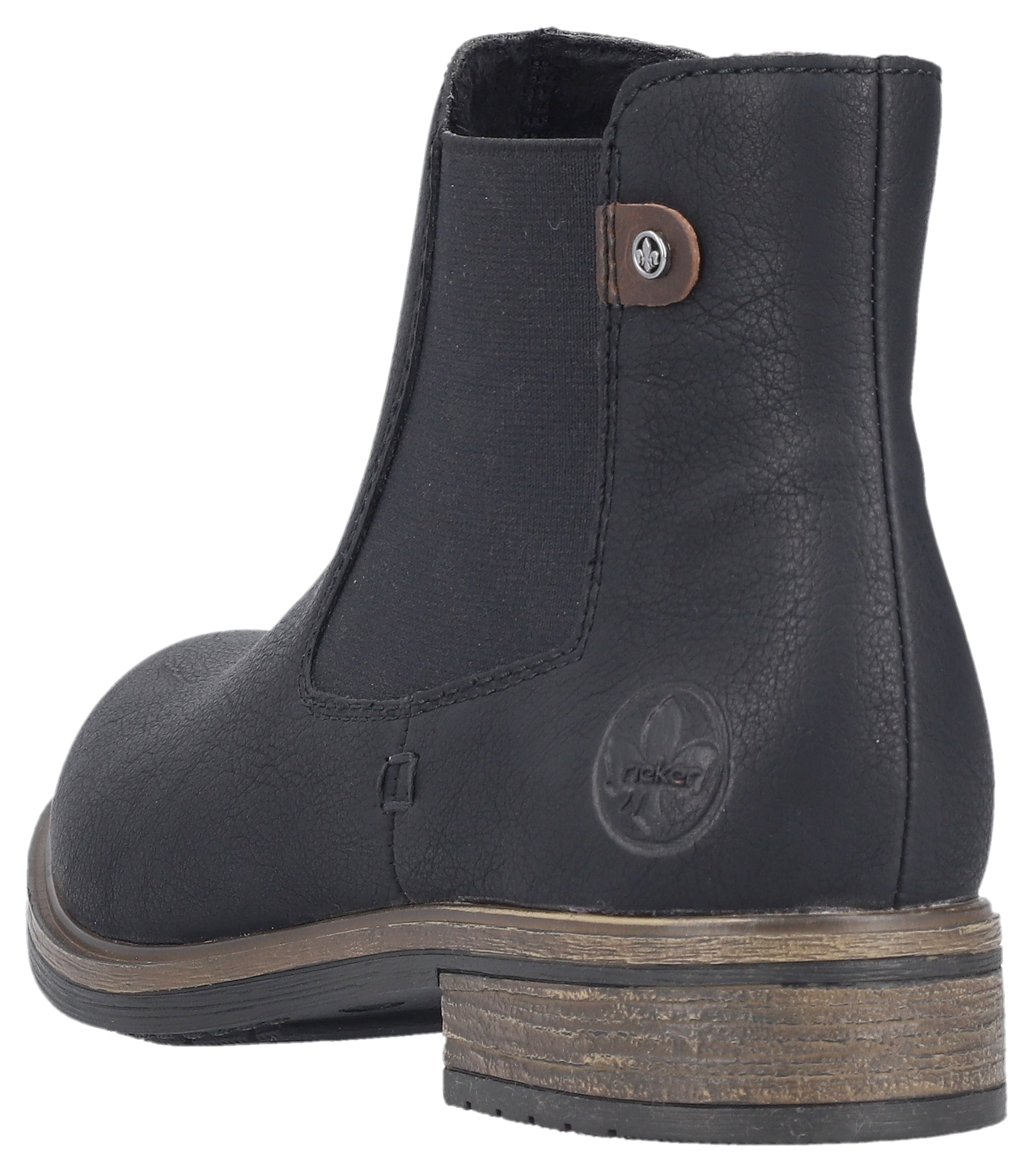 Rieker Chelseaboots  , Schlupfboots, Stiefelette, Blockabsatz, mit wärmendem Textilfutter