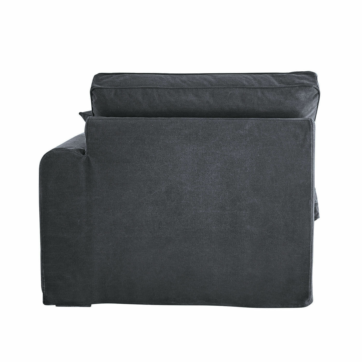Chaiselongue Seaford Armlehne rechts | dunkelgrau