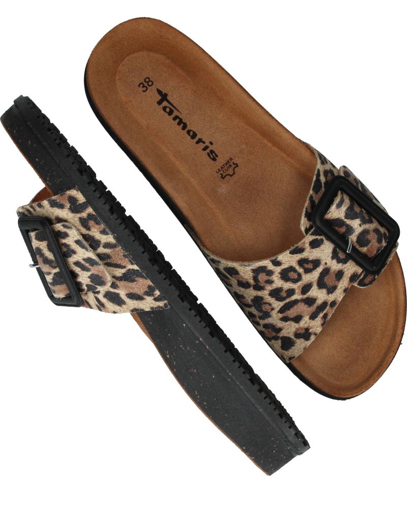 Tamaris Slippers Bruin Dames