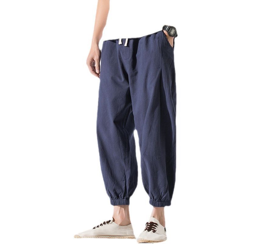 Aozora - Cropped broek met trekkoord