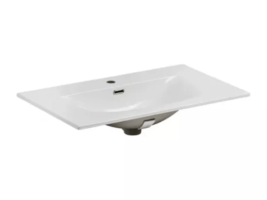 Vasque en céramique Sky - 81 x 46 x 17 cm - Blanc