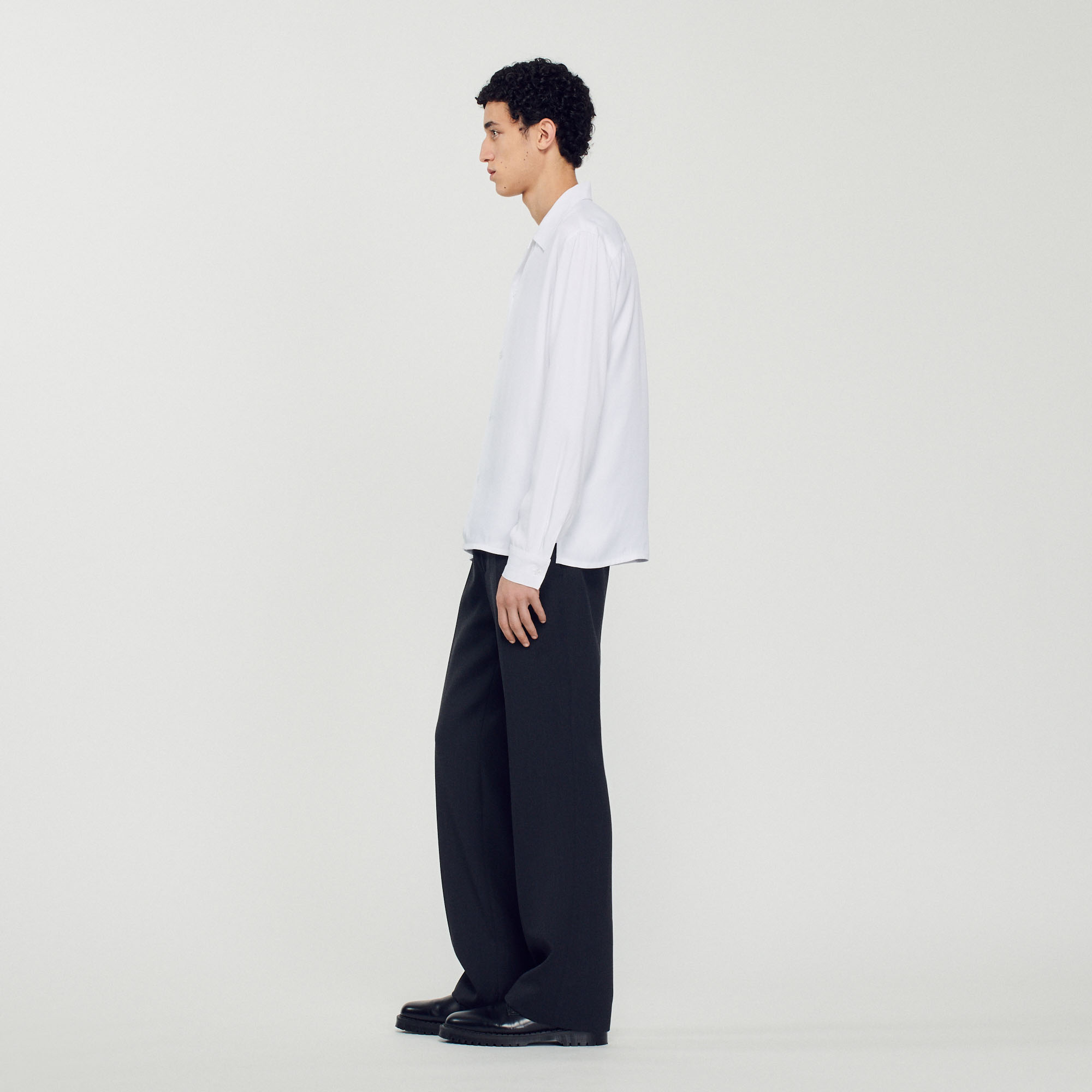 Chemise fluide col requin Homme