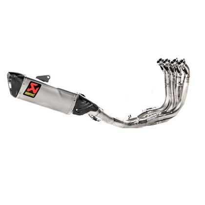 Ligne Complète Akrapovic Evolution Titane embout carbone - Gris