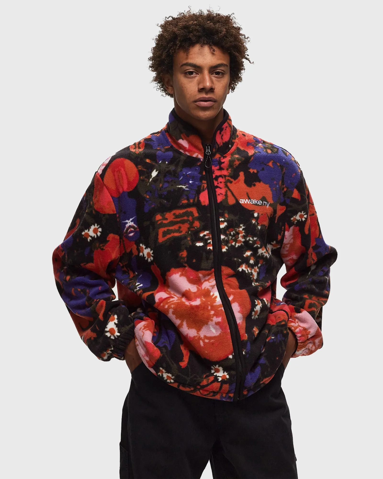 Awake FLEECE FLORAL JACKET