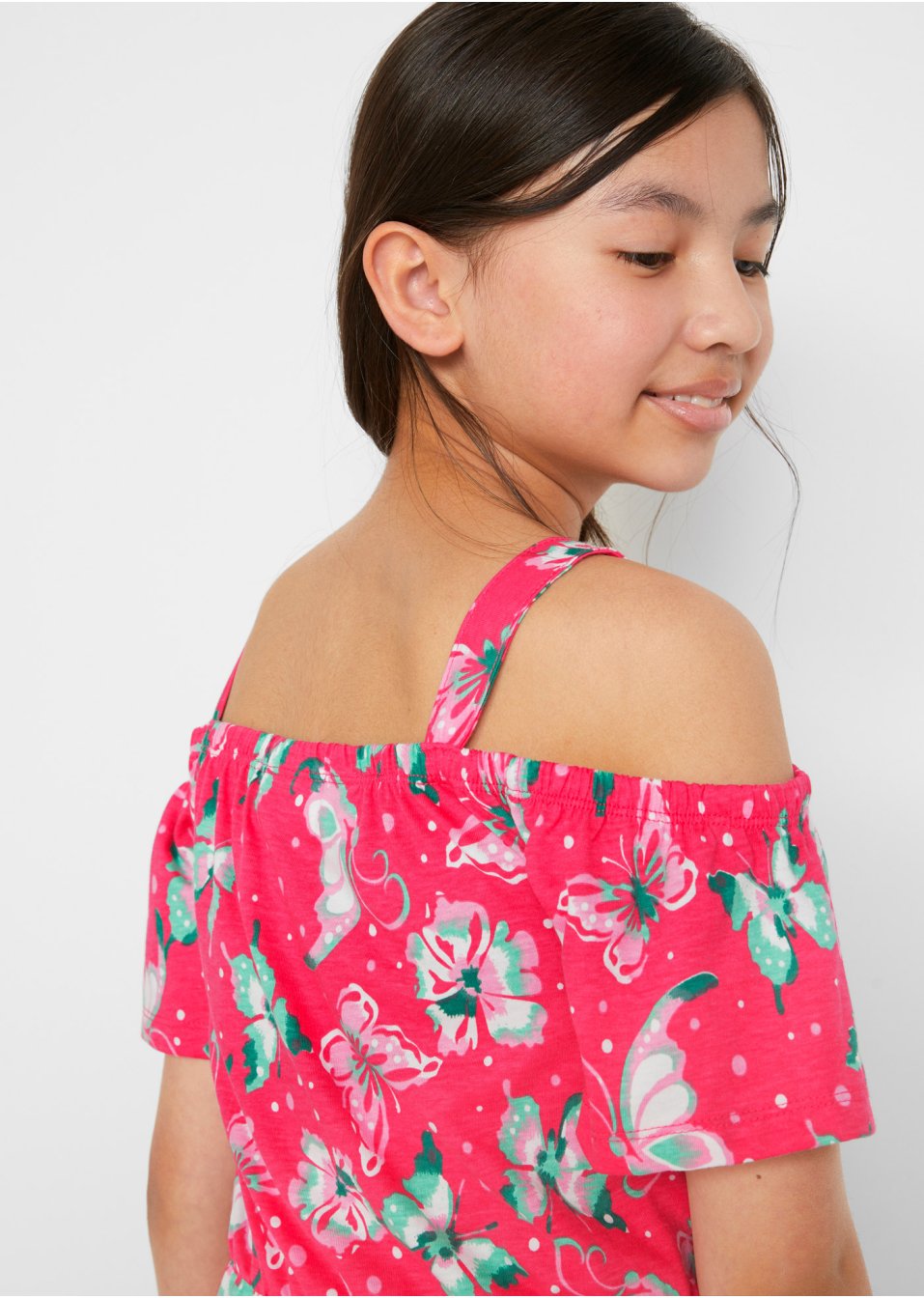Robe en jersey fille en coton