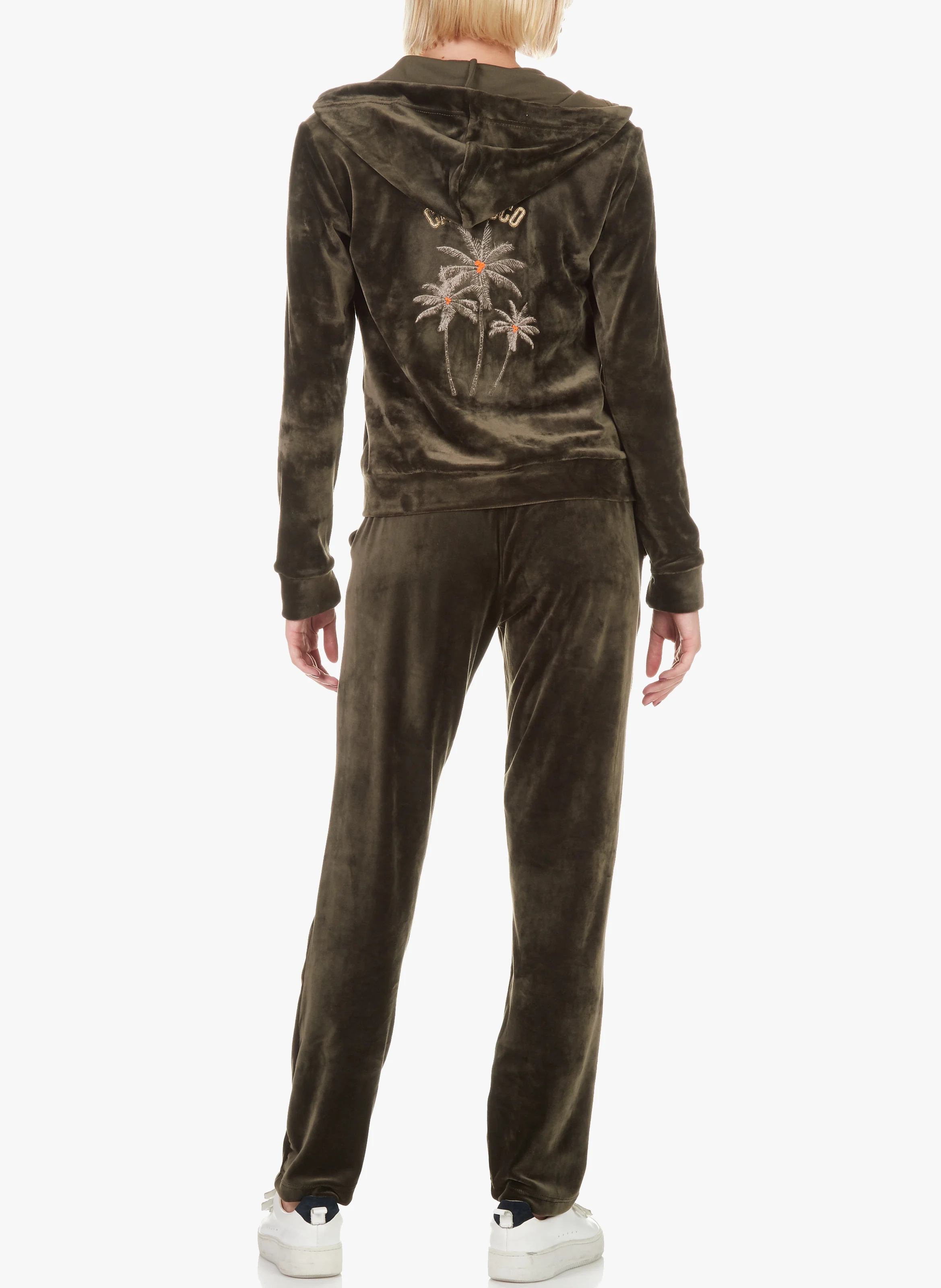 KEENAN SEALAKE - Pantalon de jogging en velours | Kaki